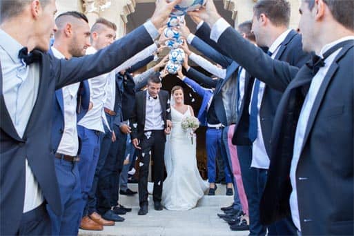 Une haie d'honneur particulière