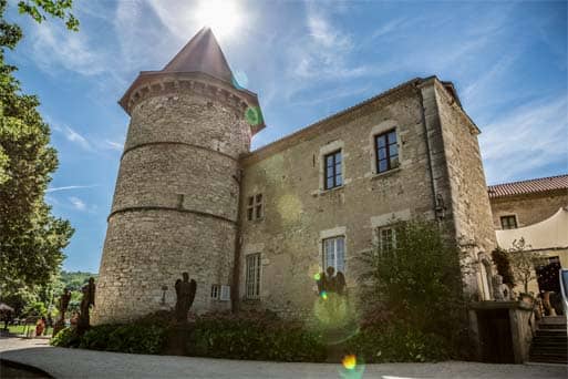 Arrivée au domaine du château