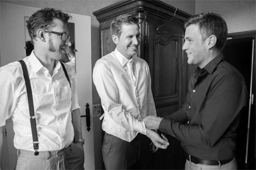 Thomas avec ses témoins