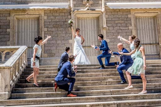 photo-décalée-de-groupe Tous les témoins en scène !