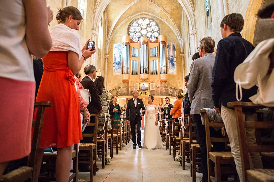 L'arrivée de la mariée