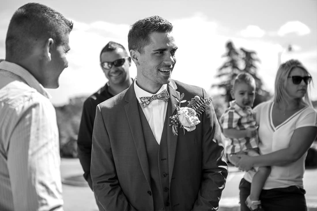 Le sourire du marié